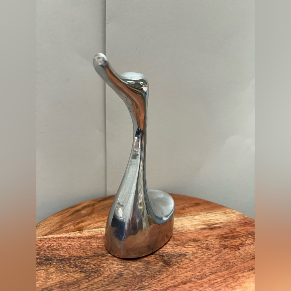 Vintage Hoselton Canada Goose Sculpture #453 Aluminum 7" Tall Paperweight